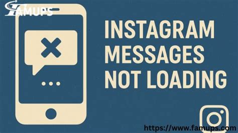 messages not loading instagram