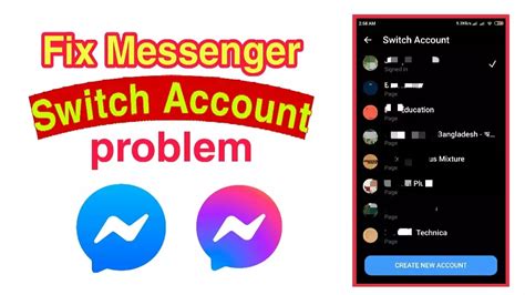 messenger switch account problem
