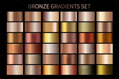 metallic bronze gradient color code
