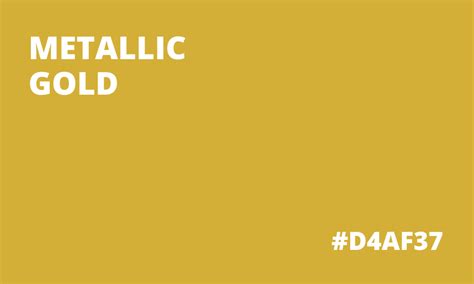 metallic gold color code in word