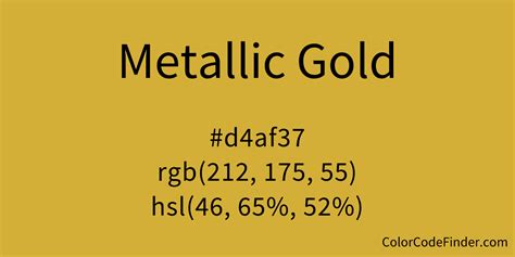 metallic gold rgb code