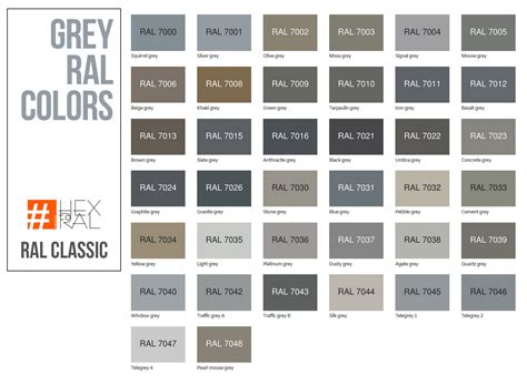 metallic grey colour ral code