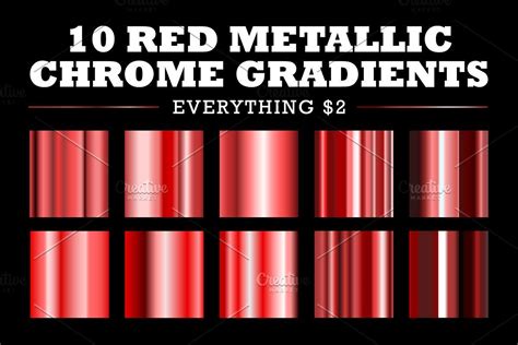 metallic red gradient color code