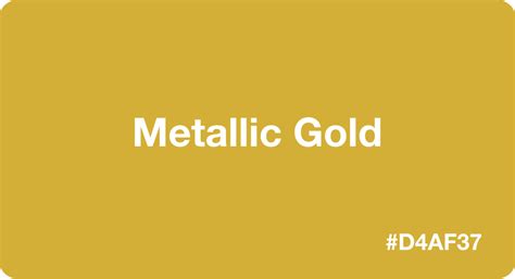 metallic shiny gold hex code