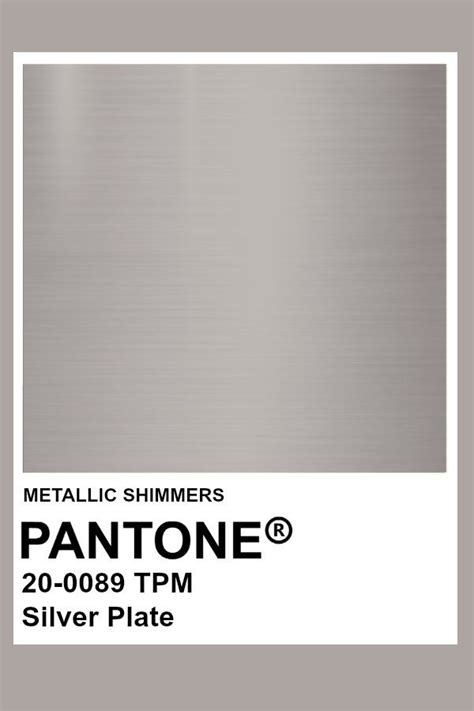 metallic silver pantone color code