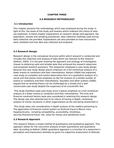 methodology introduction example