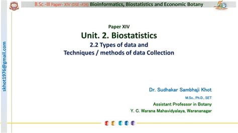 methods of data presentation in biostatistics