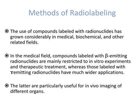 methods of radiolabeling