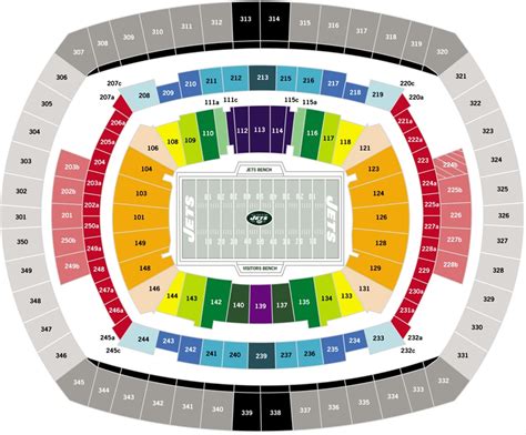 Metlife Stadium Seating Chart Jets