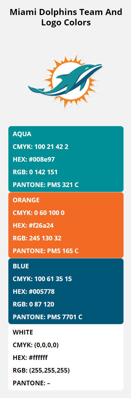 miami dolphins teal color code