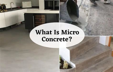 micro concrete uses