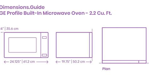 micro oven dimensions