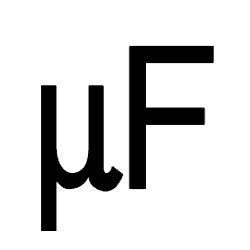 microfarad symbol