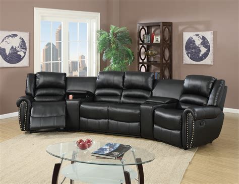 microfiber sectional sofas with recliners and cup holders
