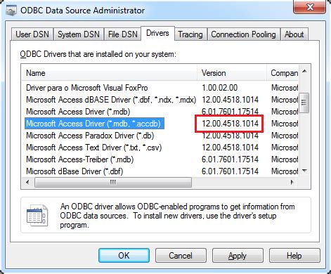 microsoft access database engine 2010 install location