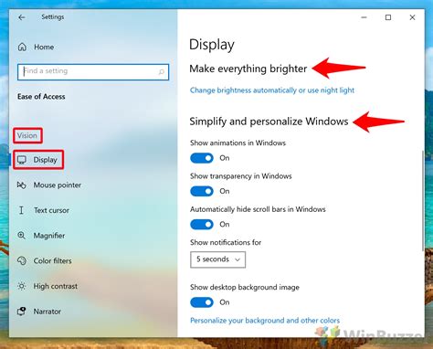 microsoft accessibility settings