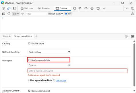 microsoft edge browser user agent string