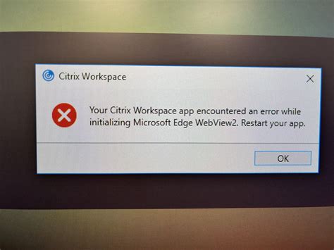 microsoft edge webview2 runtime error code citrix workspace
