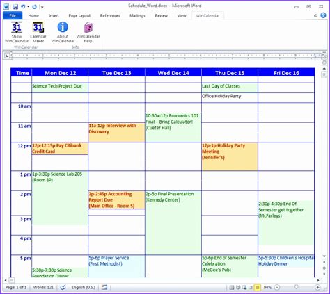 microsoft excel agenda template