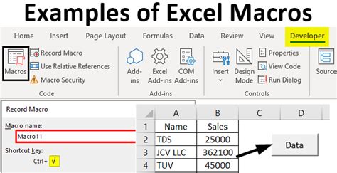 microsoft excel macro examples