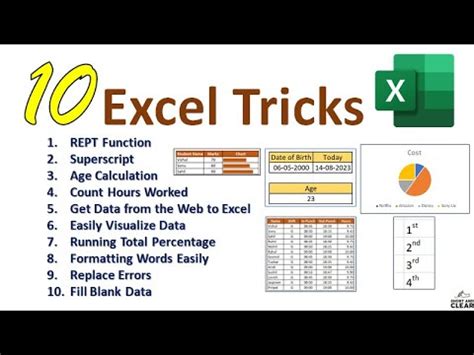 microsoft excel tricks and tips