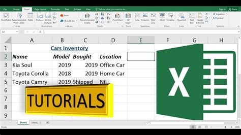 microsoft excel tutorial for beginners