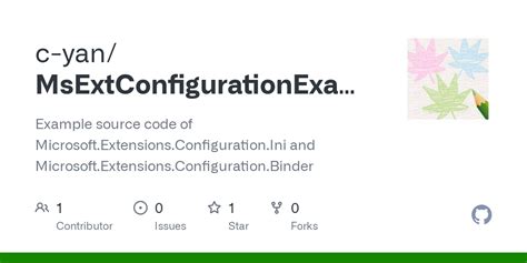 microsoft extensions configuration ini example