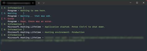microsoft extensions logging configuration example