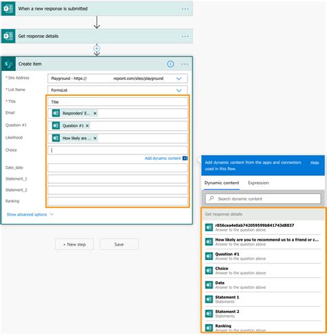 microsoft form to sharepoint list