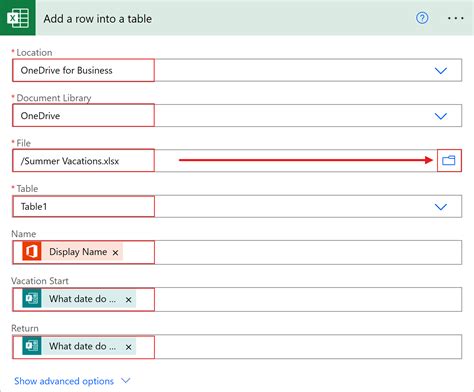 microsoft forms export to excel power automate