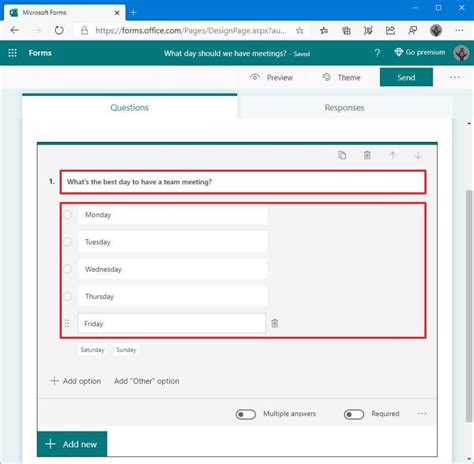 microsoft forms scheduling poll