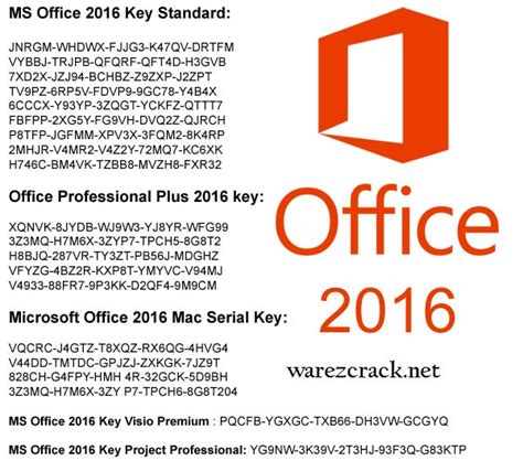 microsoft office 2016 activation code