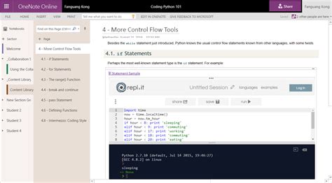 microsoft onenote insert code snippet