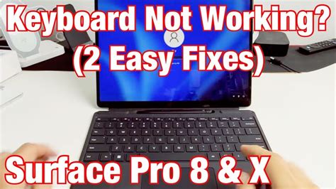 microsoft surface pro attached keyboard not working