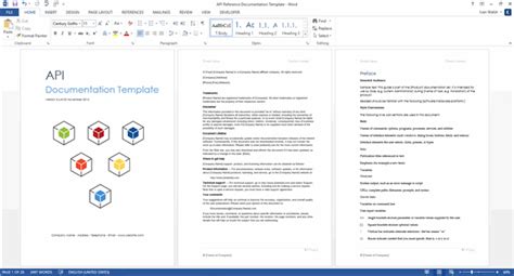 microsoft word api documentation template