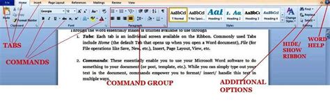 microsoft word functions and features