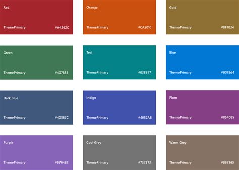 microsoft word icon color code