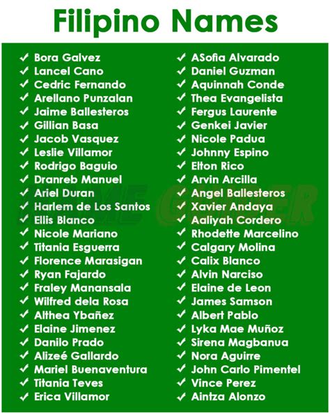 middle name and middle initial example tagalog