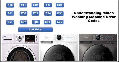 midea washing machine error code e60