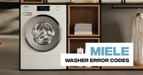 miele w1 error code 1 reset