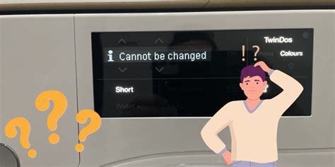 miele washing machine program cannot be changed