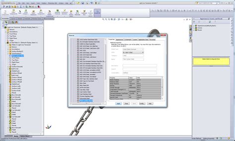 mild steel code in solidworks