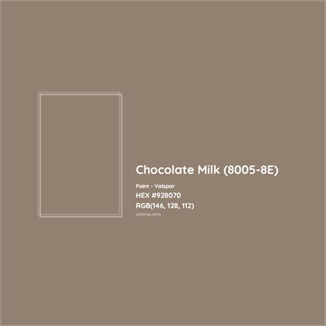 milk chocolate color code