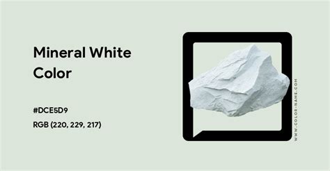 mineral white colour code