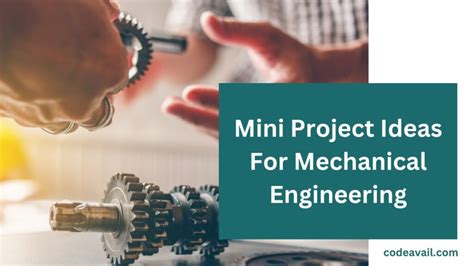 mini project ideas for mechanical engineering