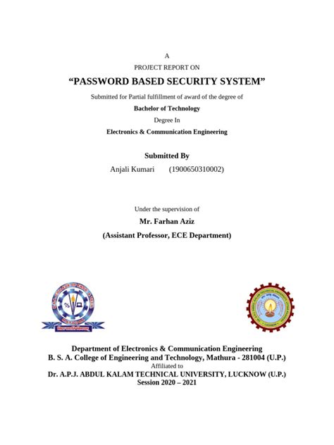 mini project report for electrical engineering pdf