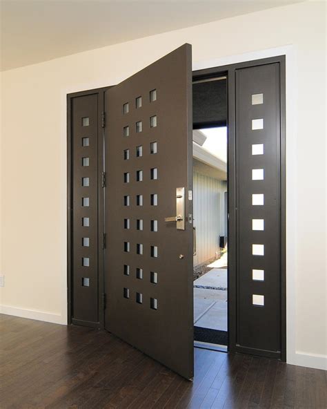 Metallic Door with Clean Lines