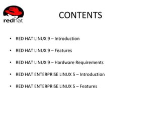 minimum hardware requirements for redhat linux 9