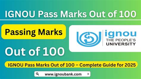 minimum passing marks in ignou out of 100