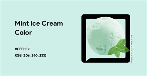mint ice cream color code